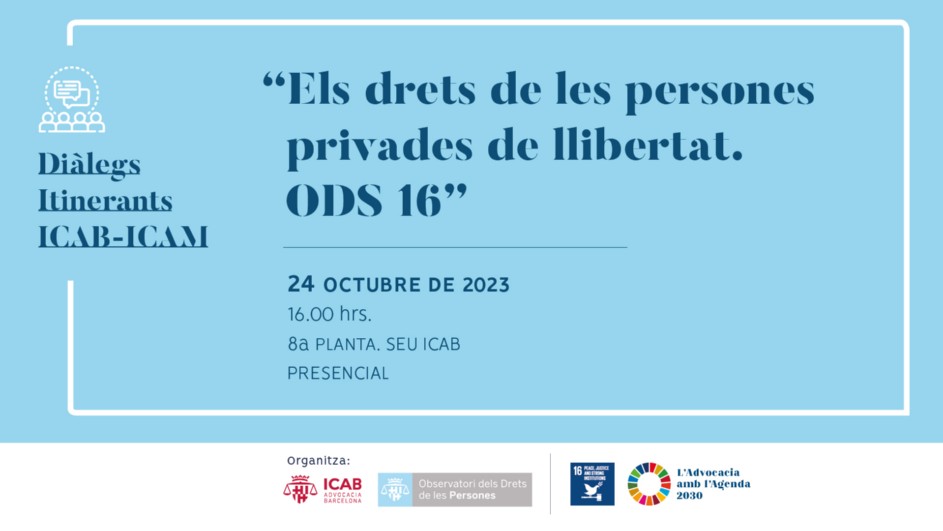 Diàleg sobre els drets de les persones privades de llibertat ODS16