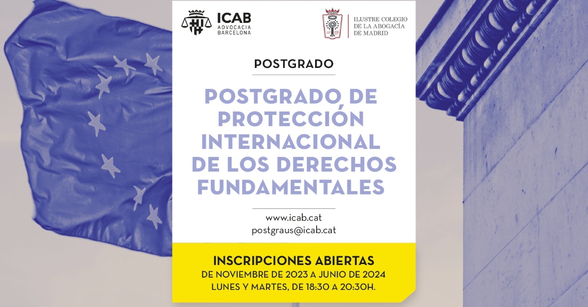 El Icab Organiza Un Postgrado En Protecci N Internacional De Los