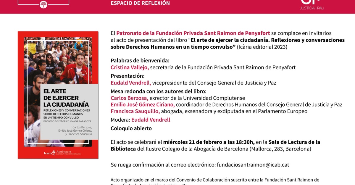 Presentaci N Del Libro El Arte De Ejercer La Ciudadan A Reflexiones Y